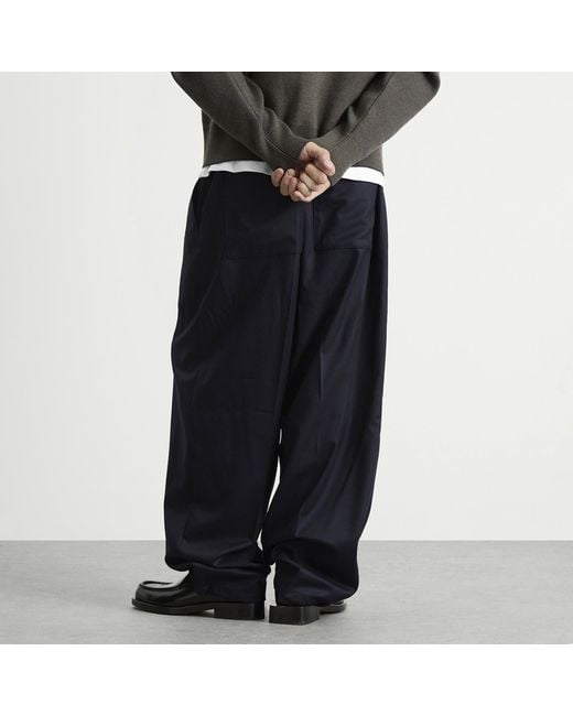 Jacquemus Blue Gio Wide Fit Trousers for men