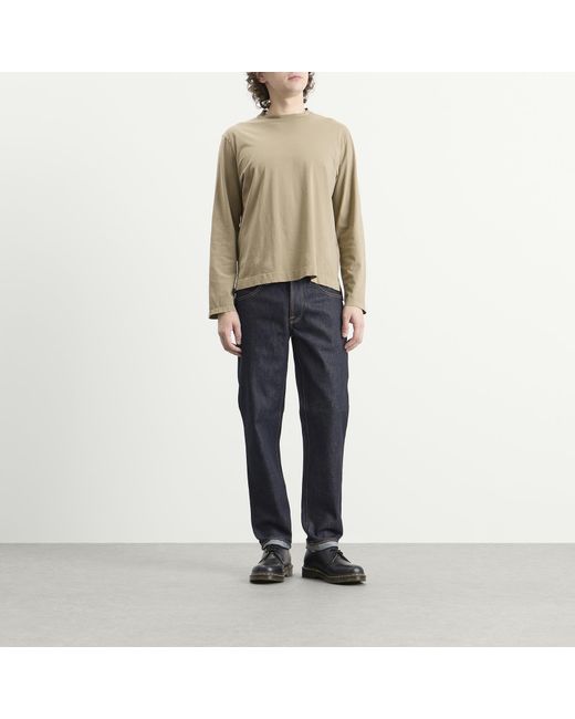 Nudie Jeans Blue Solid Ollie Straight Leg Jeans for men
