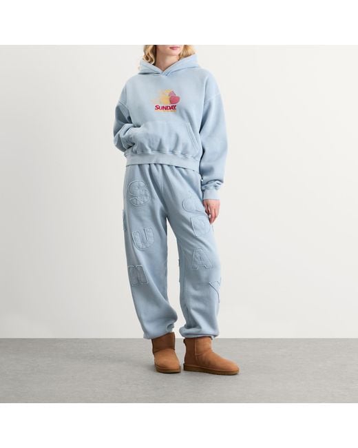 SUNDAYFRUITMARKET Blue Pigment Cherry Hoodie