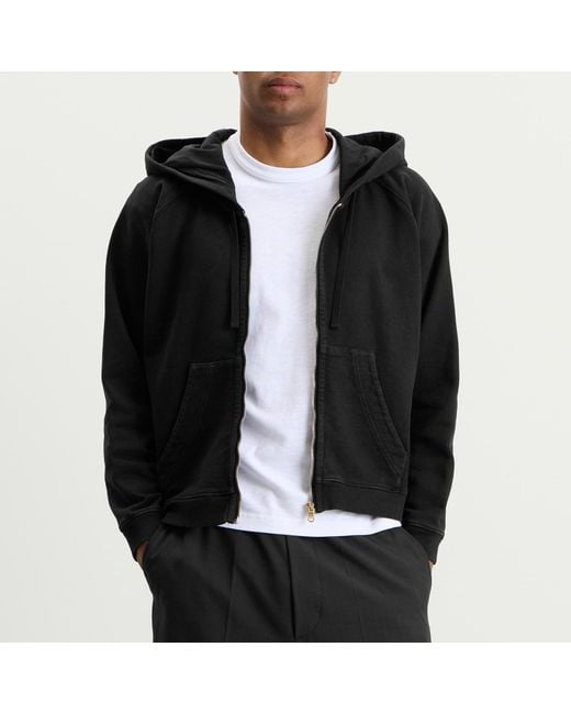 Second/Layer Black Second Layer Rola Zip Hoodie for men