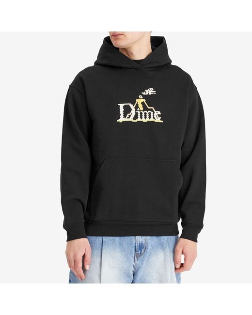 Dime Black Classic Lightbright Hoodie for men