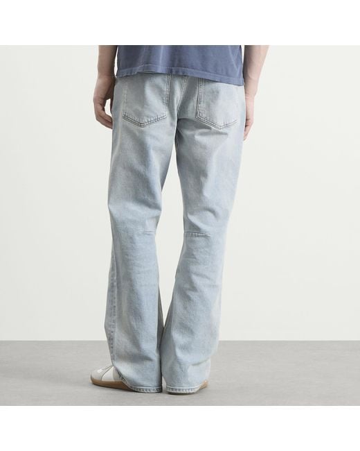 Represent Blue Kick Flare Denim Jeans for men