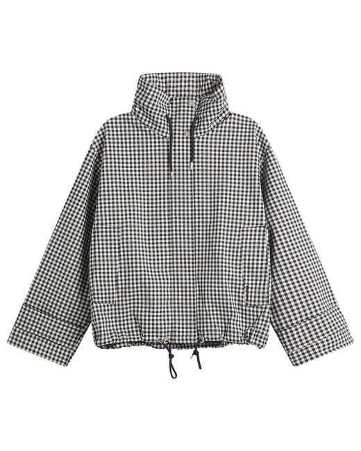 Barbour Gray Bronwyn Check Showerproof Jacket