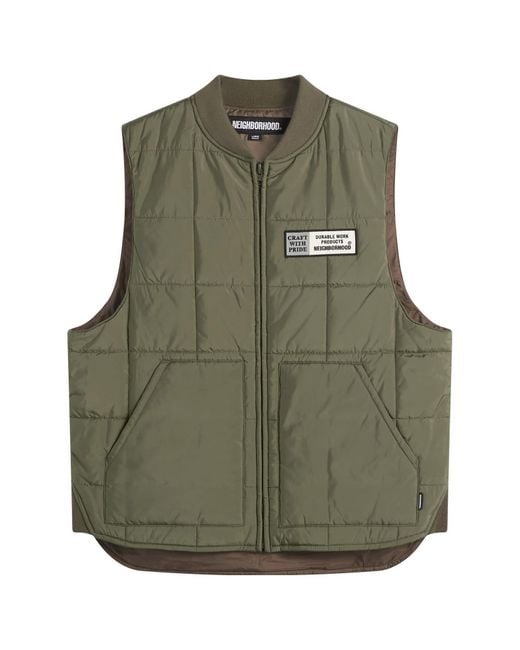 トップス NEIGHBORHOOD NH . ODE / CE-VEST Neighborhood Reversible Padded Vest in Green for Men | Lyst Canada