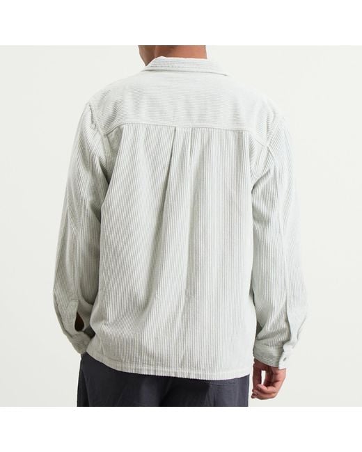 Folk White Anniversary Patch Overshirt for men