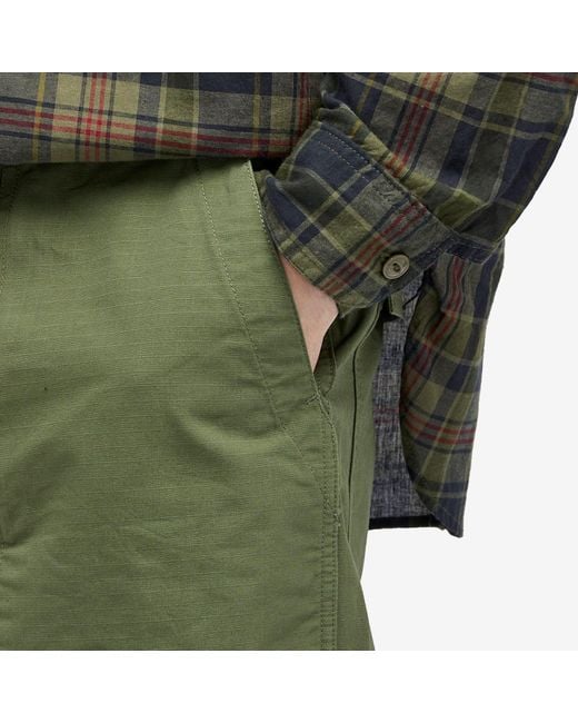 Engineered Garments Green Fatigue Pants Cotton Ripstop for men
