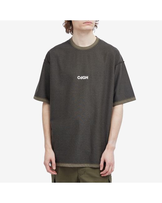 Comme des Garçons Gray Cdgh Double Faced T-Shirt for men