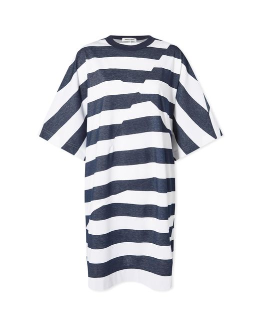 Undercover Blue Striped T-Shirt Dress