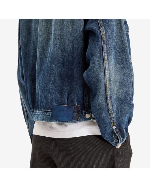 Visvim Blue Ss 101X Damaged 1010 Jacket for men