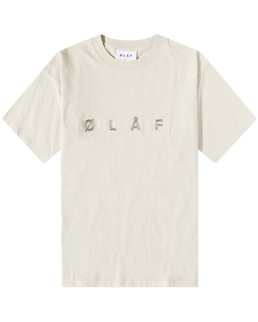 Olaf Hussein Natural Chainstitch T-shirt for men