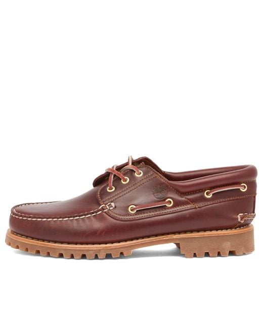 Timberland Brown 3-Eye Classic Lug Shoe for men
