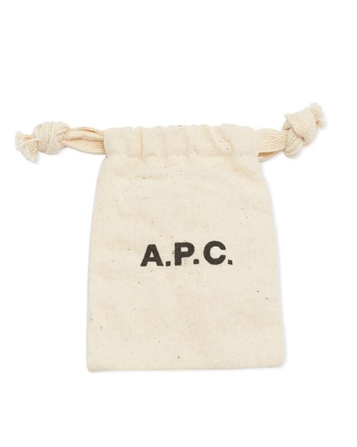 A.P.C. Metallic Lock Necklace for men