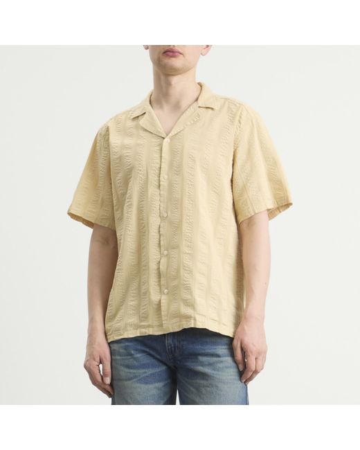 Forét Natural Peer Jacquard Stripe Vacation Shirt for men