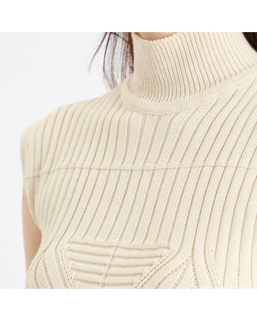 Rick Owens White Top With Turtle Neck