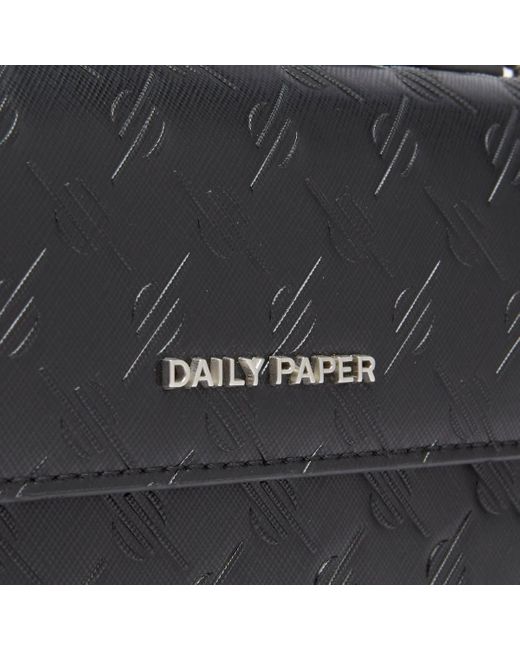 Daily Paper Black Meru Mini Monogram Bag