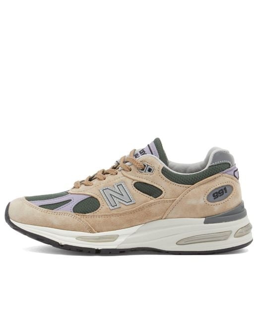 New Balance White U991Dl2 Sneaker Made