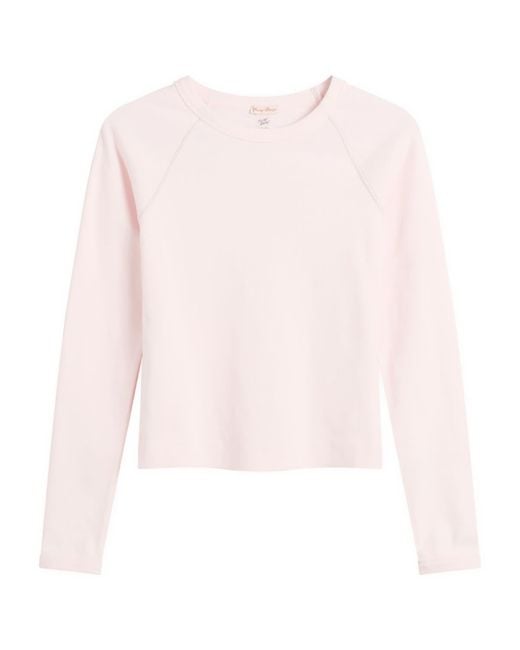 Fruity Booty Pink Round Neck Long Sleeve Top