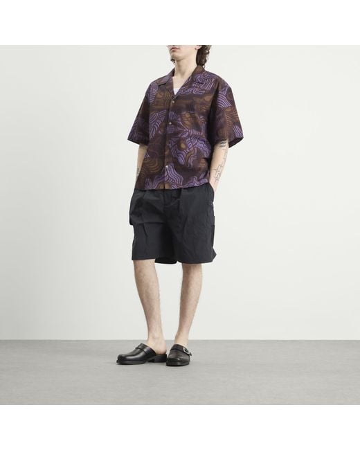 A Kind Of Guise Purple Samata Vacation Shirt for men