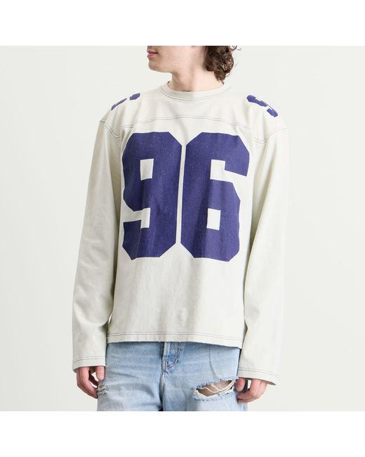 Acne Blue Exfold Long Sleeve Jersey for men