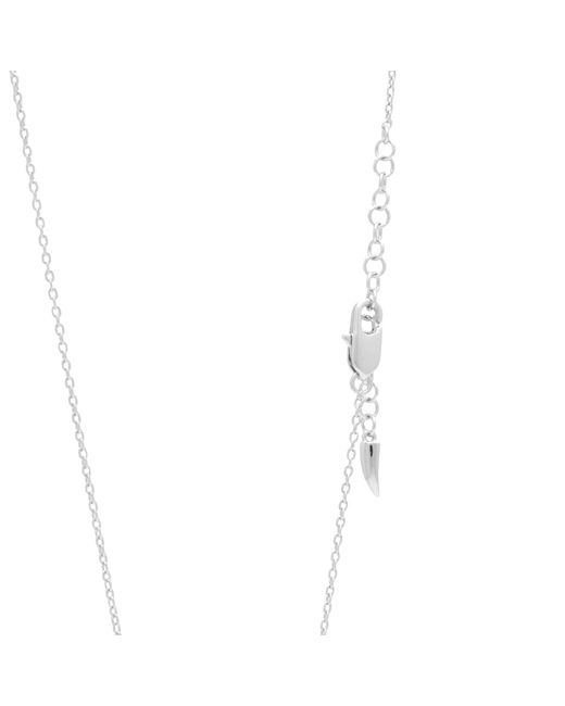 Missoma White Spiral Mini Pendant Necklace