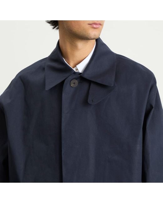 Studio Nicholson Blue X Mackintosh Long Bonded Mac for men