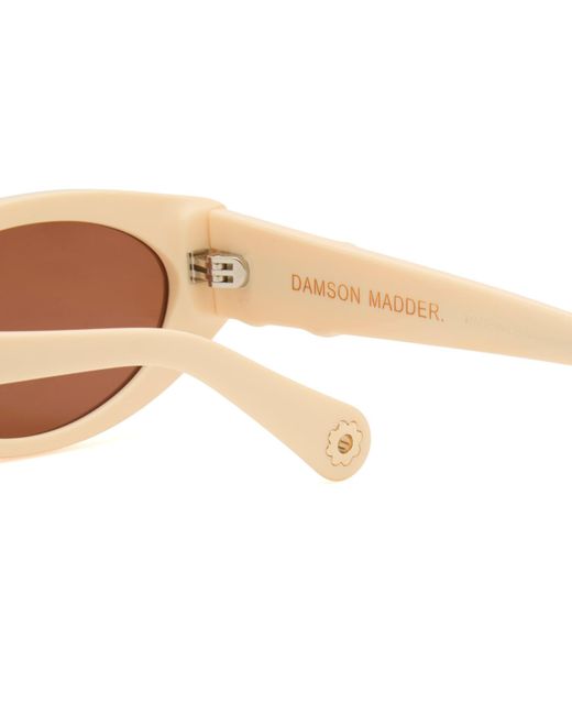 Damson Madder Pink Catty Oval Sunglasses
