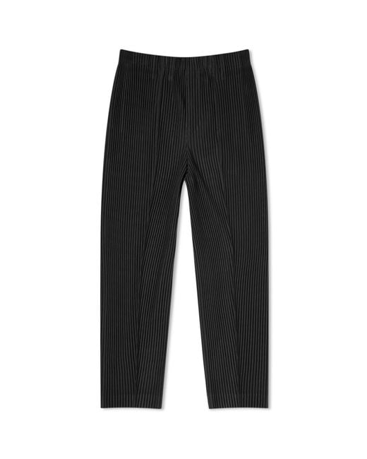 Homme Plissé Issey Miyake Gray Pleated Compleat Trousers for men