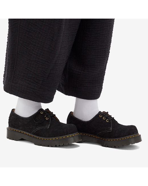 Dr. Martens 1461 Bex Suede Shoes in Black | Lyst