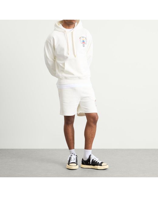 Casablanca Natural Casa Way Mountain Embroidered Sweat Shorts for men
