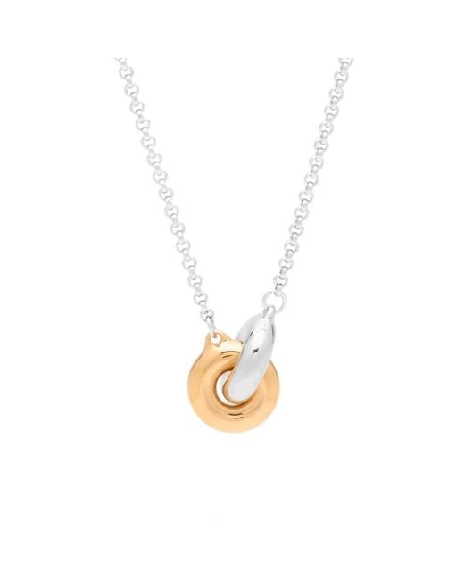 Tom Wood Metallic 20.5" Sphere Double Pendant Necklace