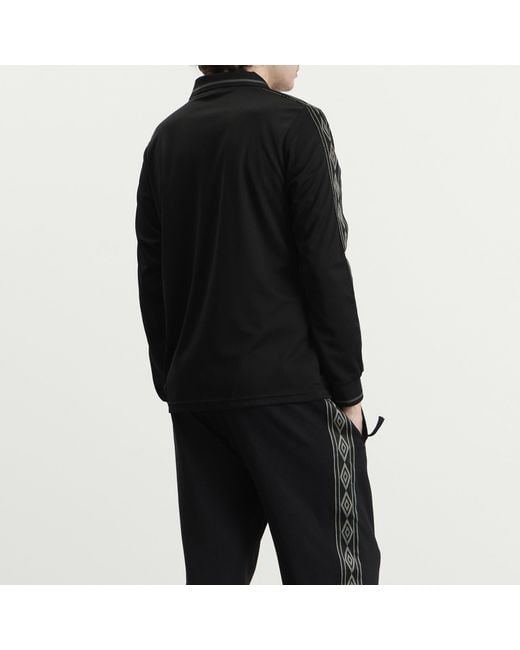 Umbro Black Taped Long Sleeve Jersey for men