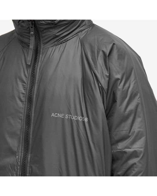 Acne Black Odov Lightweight Technical Down Jacket for men