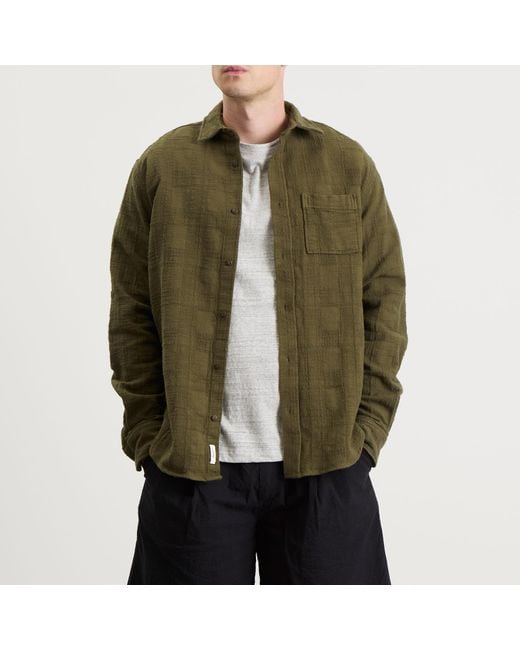 Forét Green River Jacquard Shirt for men