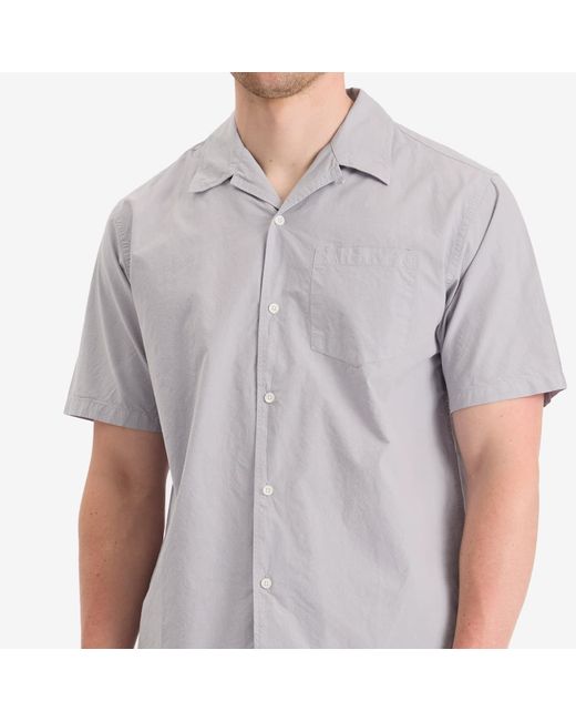 Norse Projects Purple Carsten Cotton Tencel Shirt for men