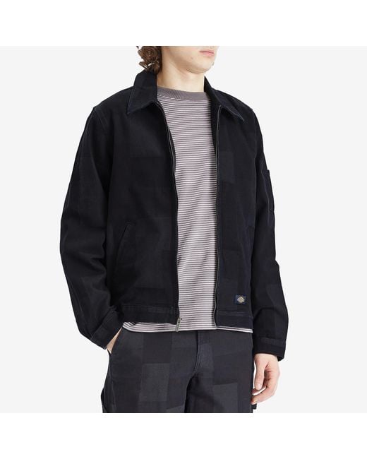 Dickies Black Jacquard Eisenhower Jacket for men