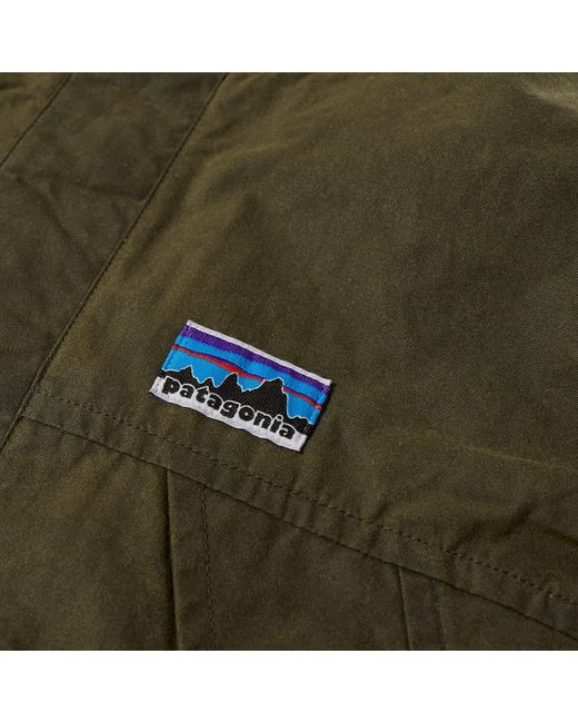Patagonia Green 50Th Anniversary Waxed Cotton Jacket Basin