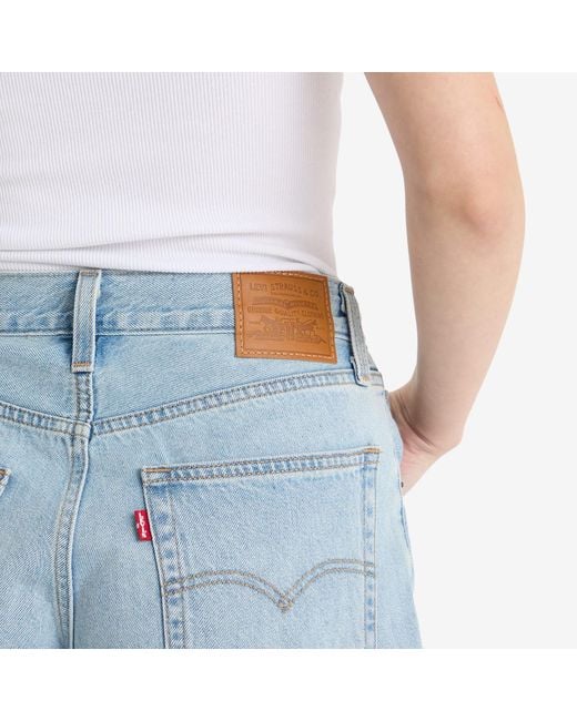 Levi's Blue Baggy Dad Jorts