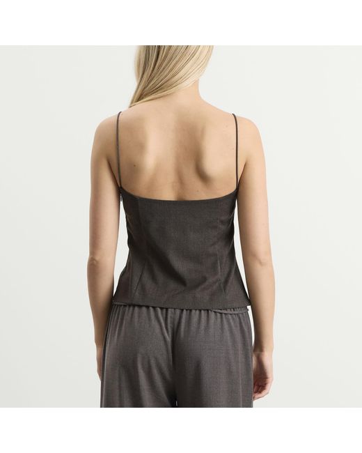 St. Agni Brown Wool Cami