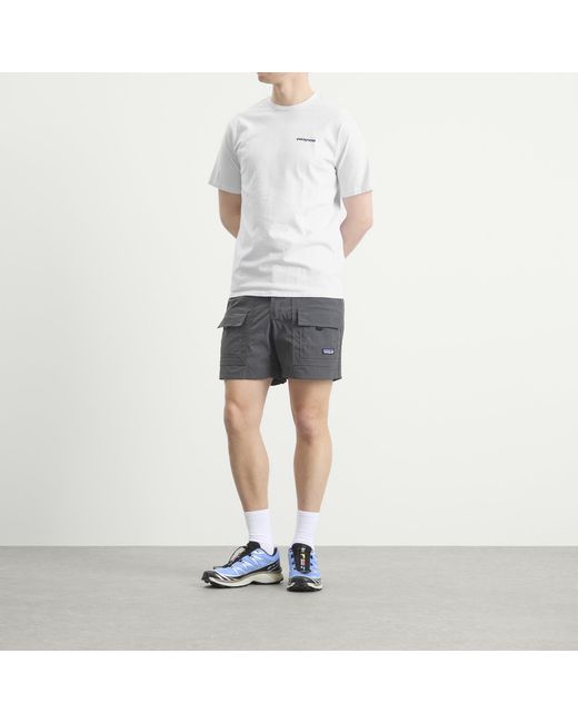 Patagonia White T-shirt P-6 Logo for men