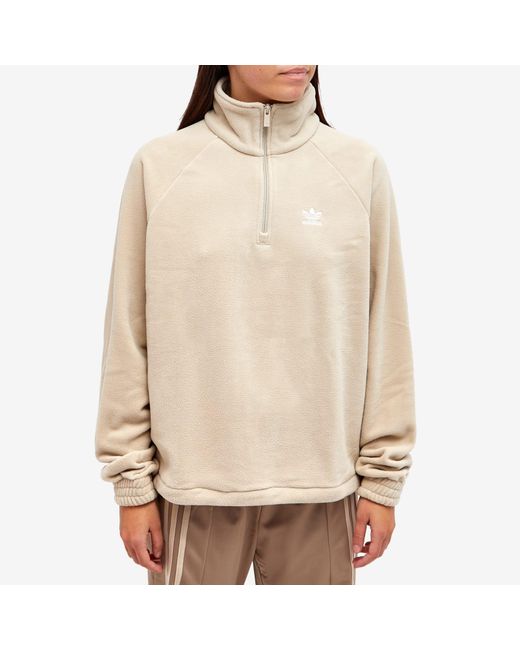Adidas Natural Neutral Court 1/4 Zip Track Top
