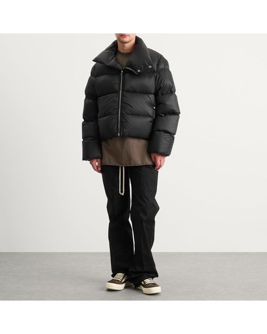 Rick Owens Black Light Nylon Down Turtle Jacket for men