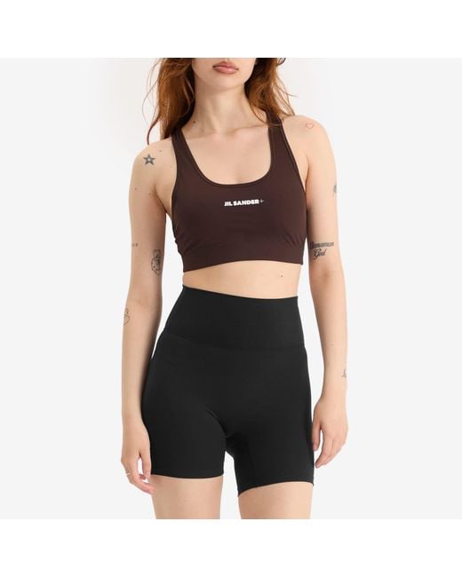 Jil Sander Brown Crop Top