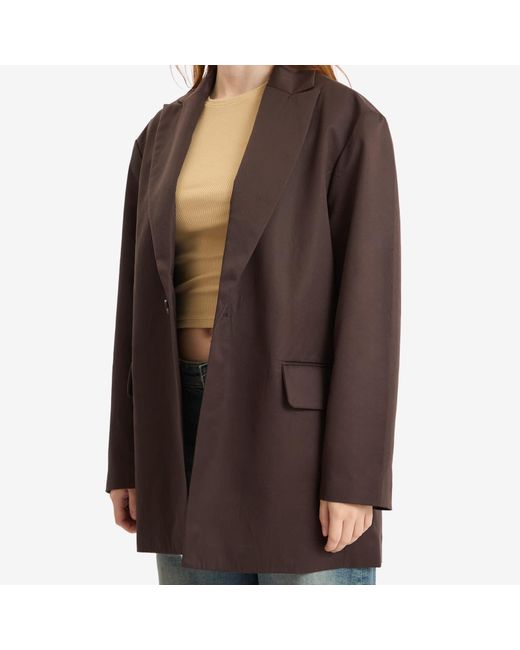Represent Brown Crimp Blazer