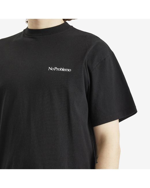No Problemo Black Mini Problemo Ss T-Shirt for men