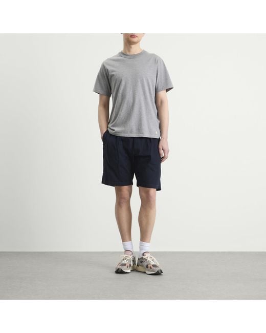 Service Works Blue Twill Part Timer Shorts for men