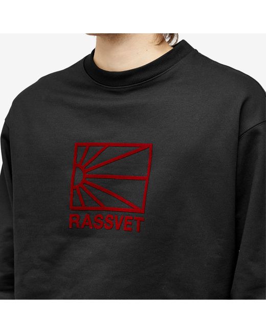 Rassvet (PACCBET) Sun Logo Crew Sweatshirt in Black for Men | Lyst