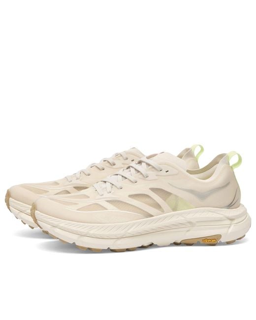 Hoka One One White Mafate Speed 4 Lite Sneaker for men