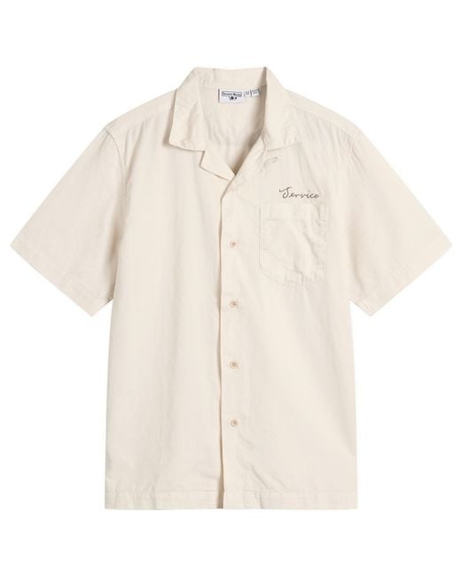 Service Works Natural Script Resort Shirt for men