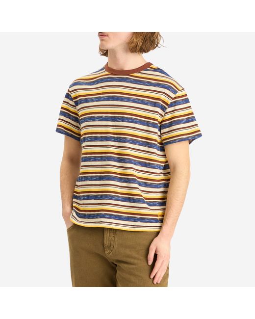 Brain Dead Blue Toni Stripe T-Shirt for men