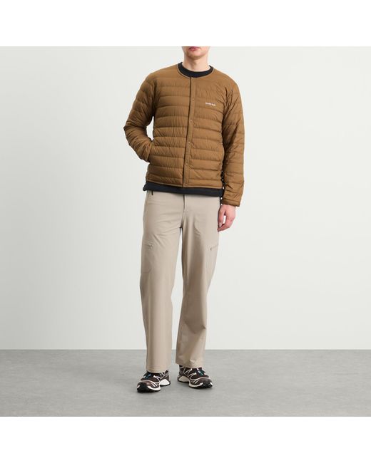Montbell Brown Superior Down Round Neck Jacket for men